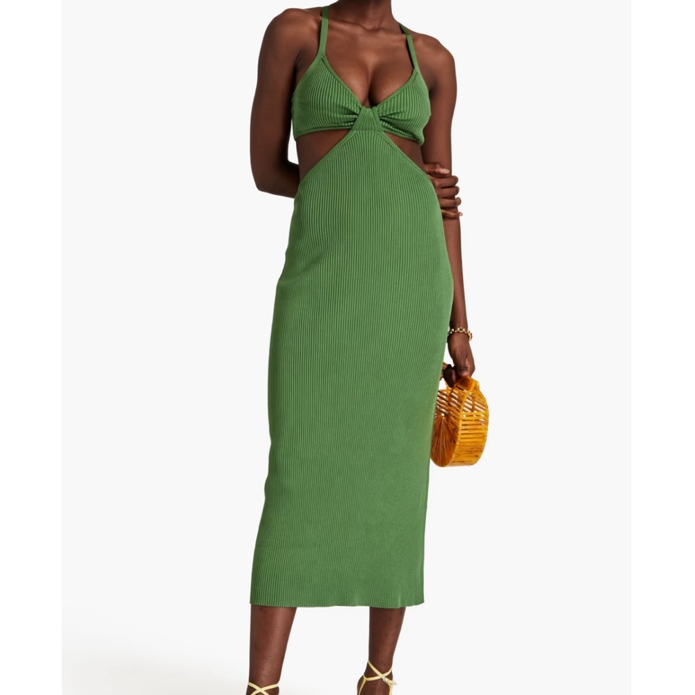 Cult Gaia knit dress in basil
